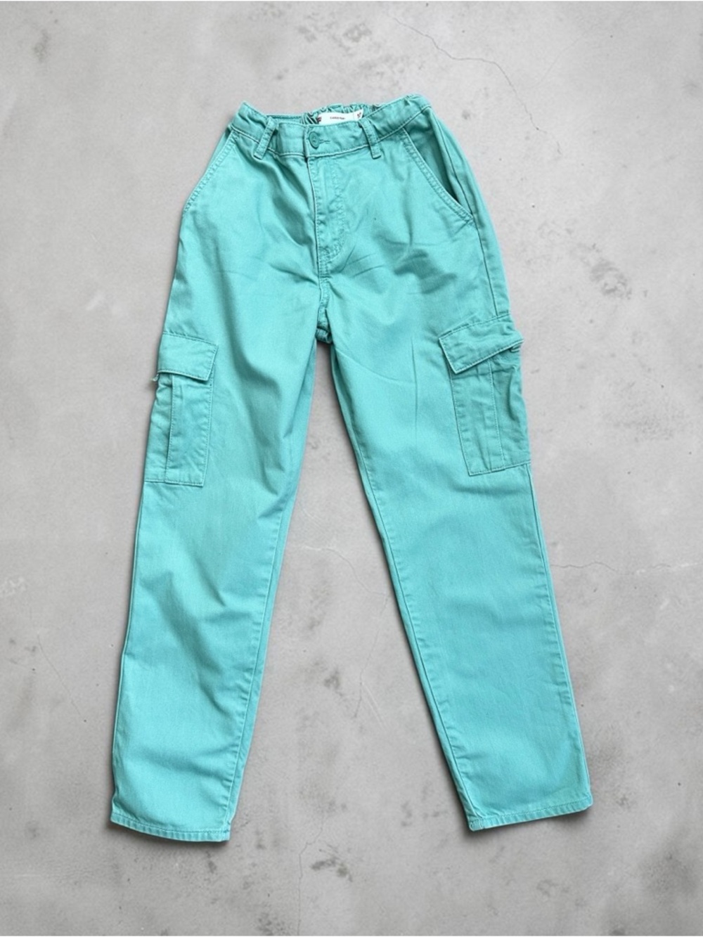Levi’s Mint Green Cargo Pants Trendy Cotton Everyday Playwear Unisex Size 12R